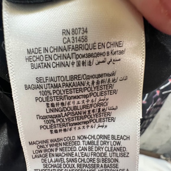 BCBG MAXAZRIA Black Arrow Print Size 6 Mini Dress Whimsigoth Skater Boho Chic - Picture 12 of 14